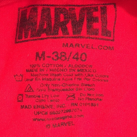 Marvel Super Heroes Red T-Shirt - Picture 5 of 5